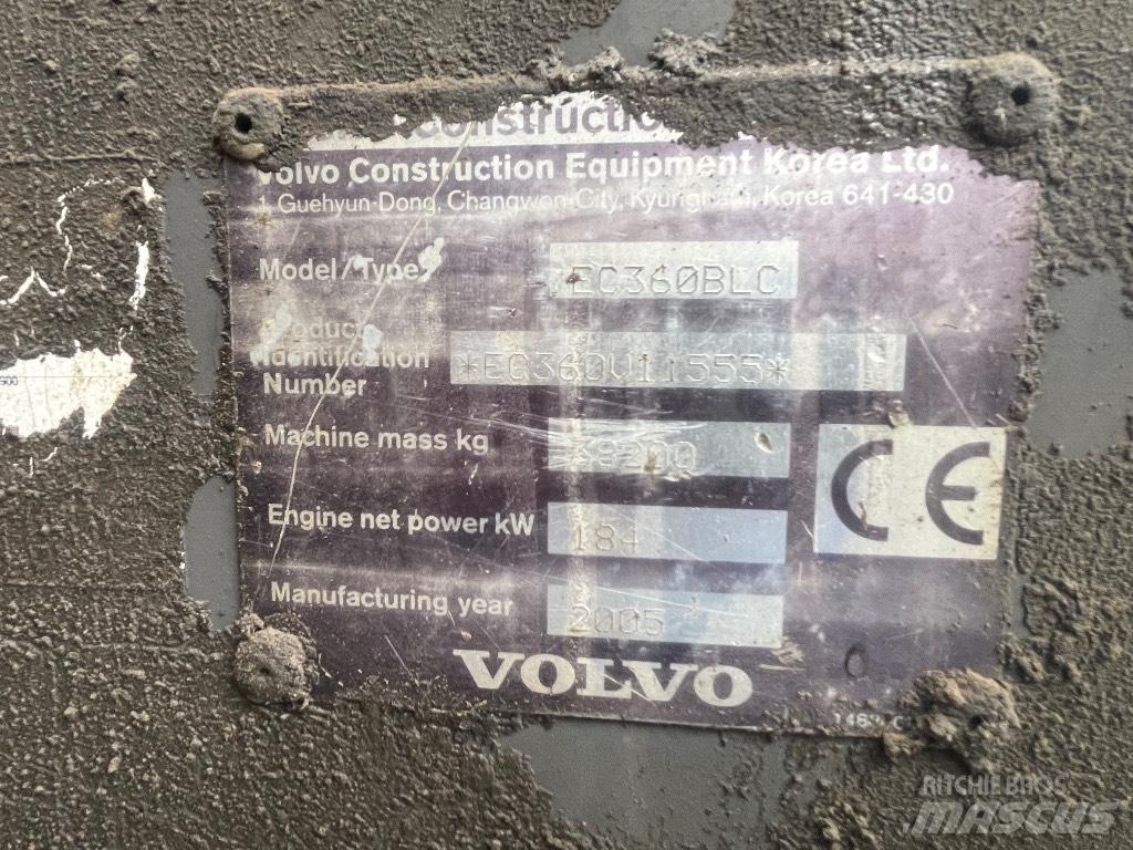 Volvo Ec360blc Kāpurķēžu ekskavatori
