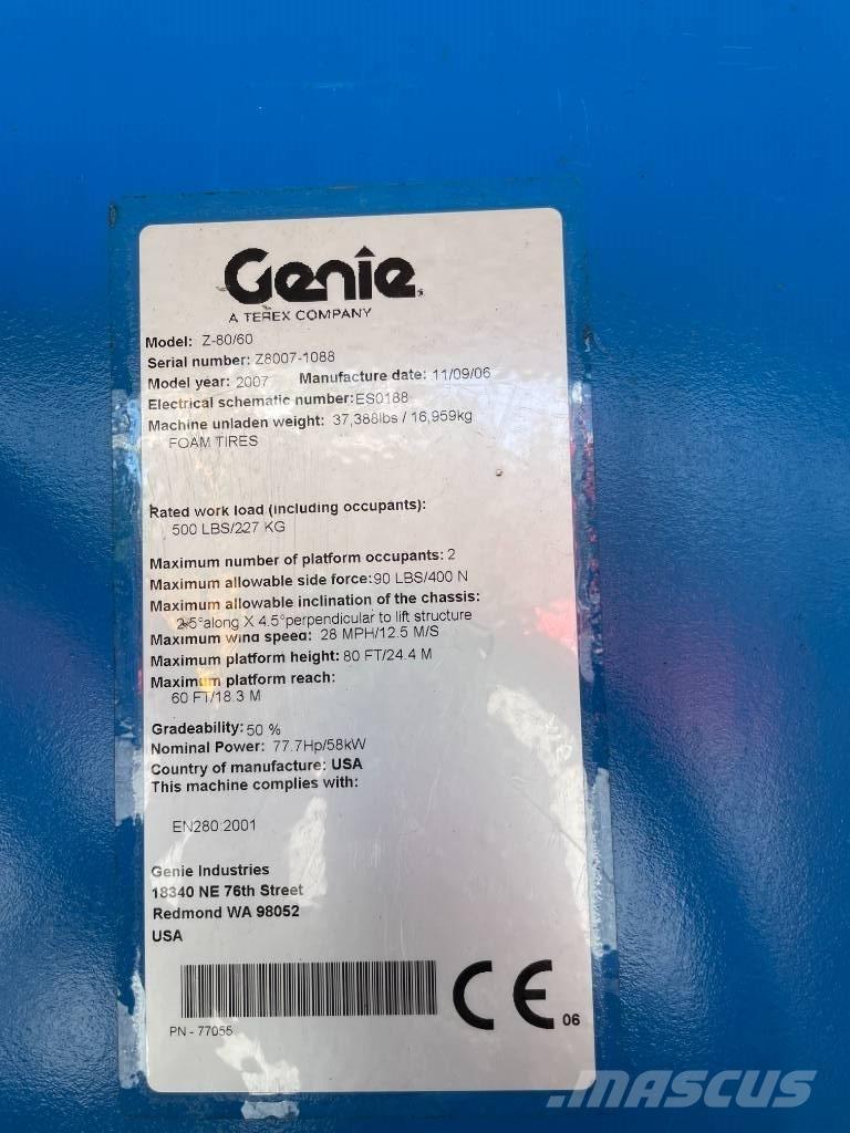 Genie Z 80/60 Strēles pacēlāji