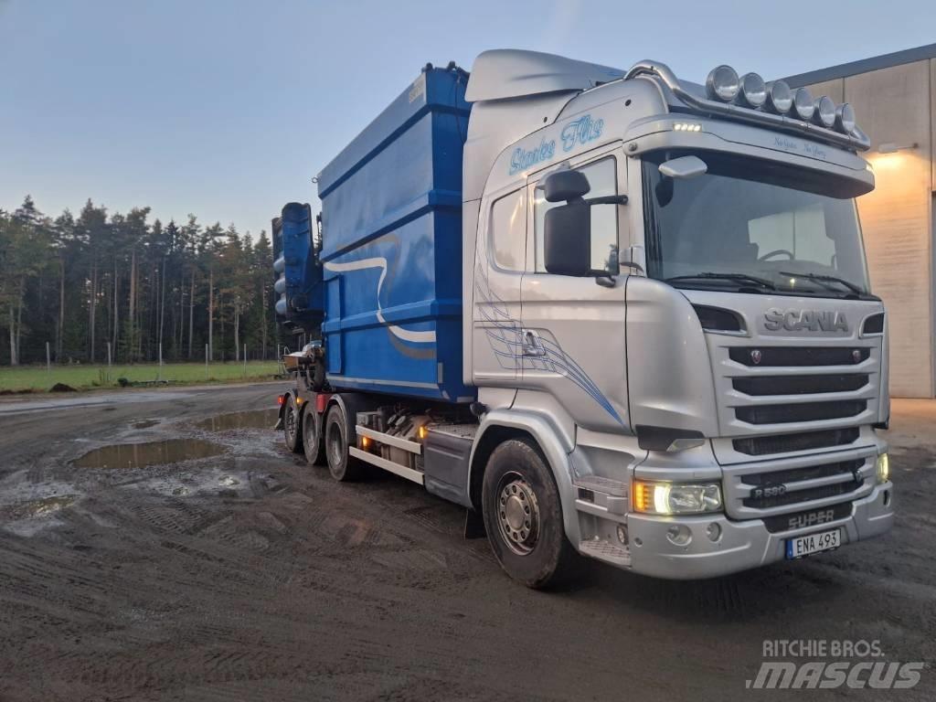 Scania R 580 LB Koksnes šķeldotāji