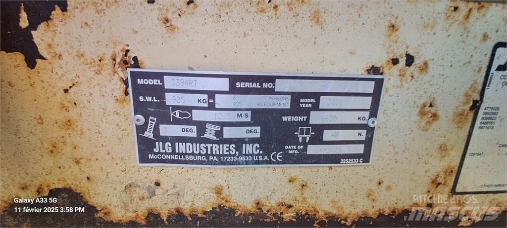 JLG 3394RT Šķerveida pacēlāji