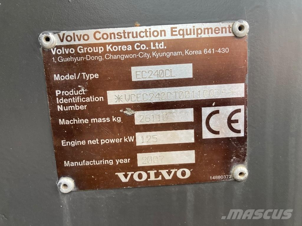 Volvo EC 240 C L Kāpurķēžu ekskavatori