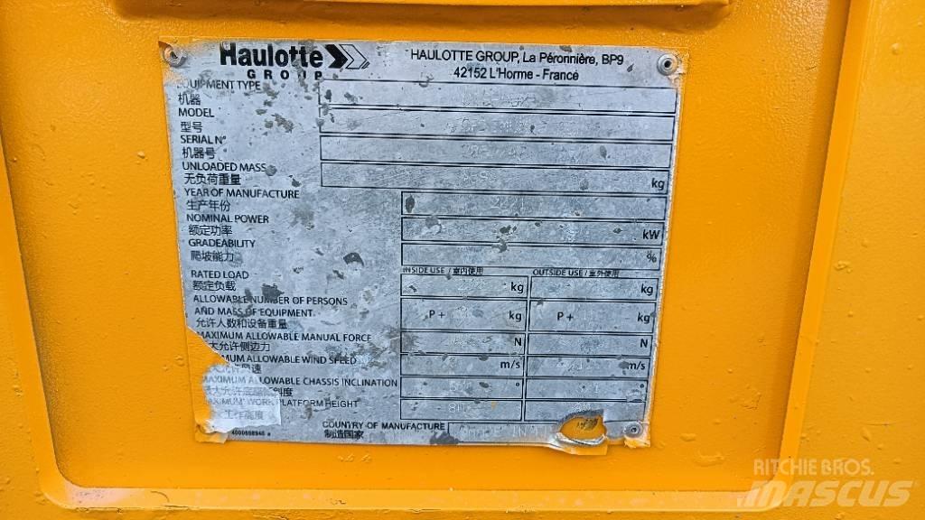 Haulotte OPTIMUM 8 Šķerveida pacēlāji