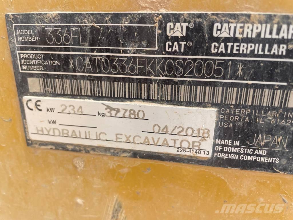 CAT 336FL Kāpurķēžu ekskavatori