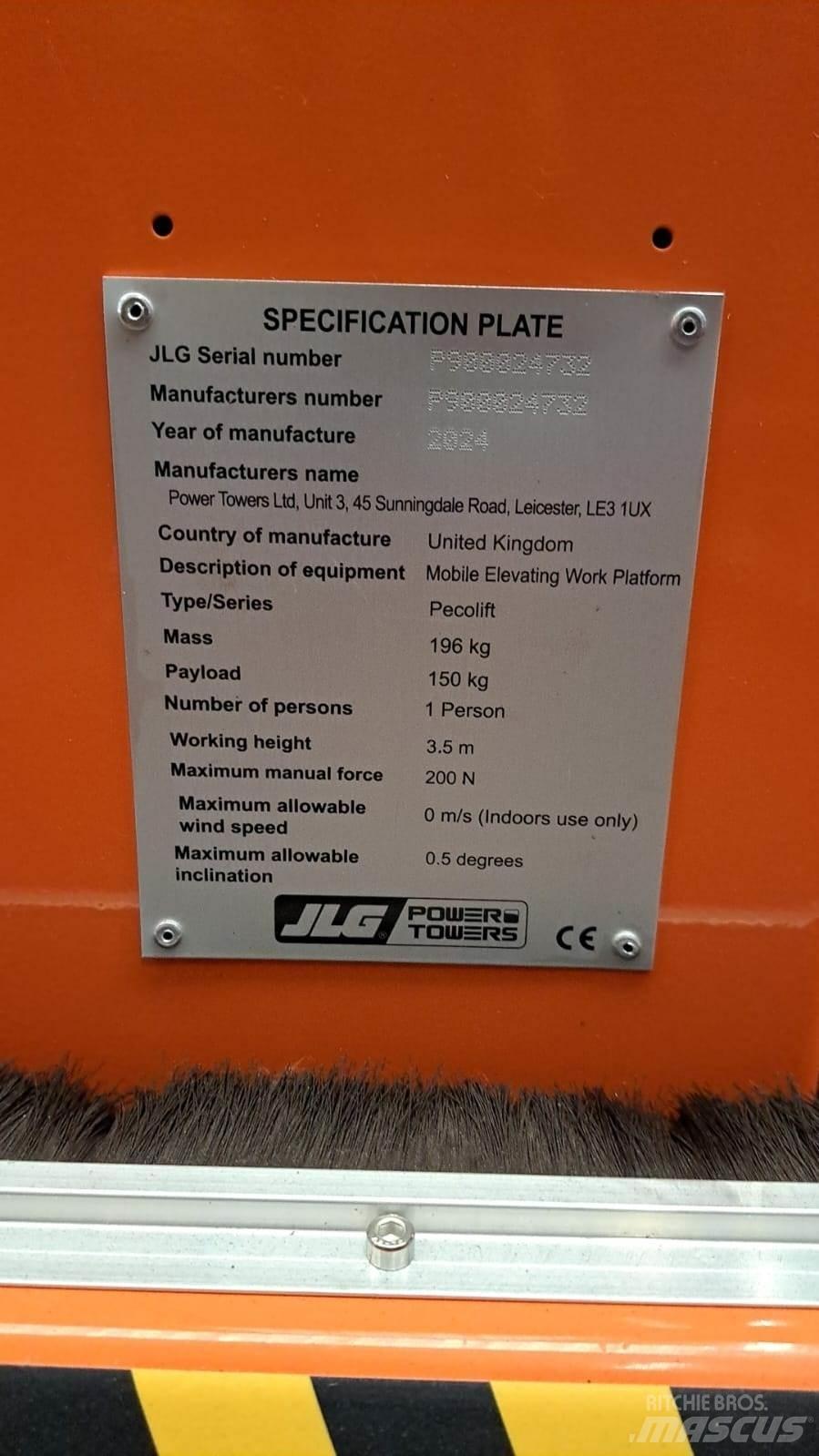 JLG Pecolift Citi pacēlāji un platformas