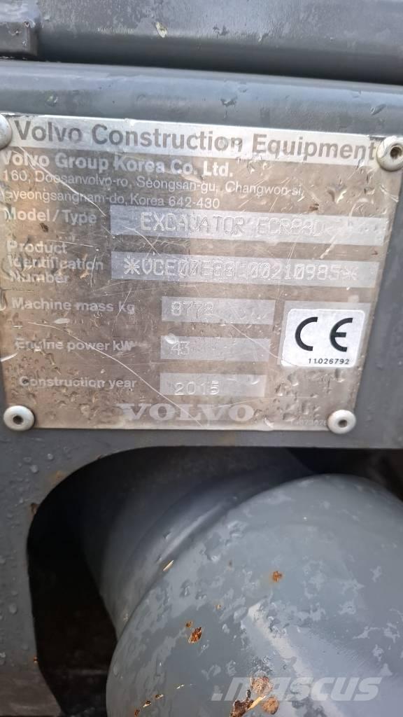 Volvo ECR88D Vidēja lieluma ekskavatori 7 t - 12 t
