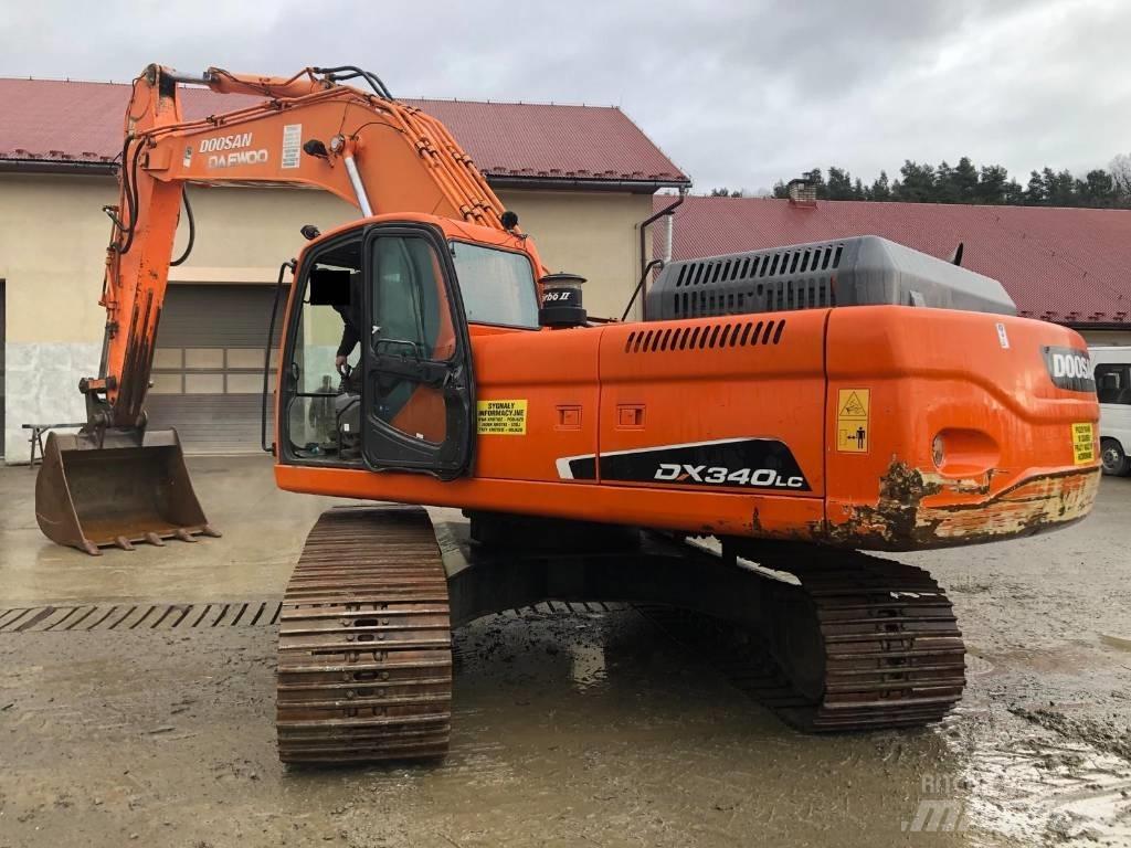 Doosan DX 340 LC Kāpurķēžu ekskavatori