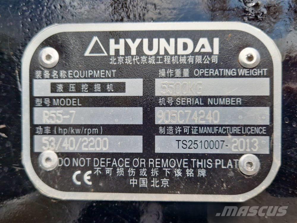 Hyundai R 155-7 Mini ekskavatori < 7 t