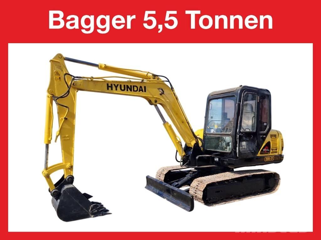 Hyundai R 155-7 Mini ekskavatori < 7 t