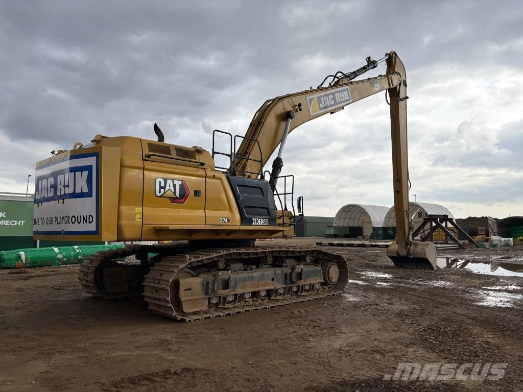CAT 374 Long-reach Ekskavatori tālās sniedzamības darbiem