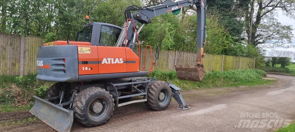 Atlas 140 W Ekskavatori uz riteņiem