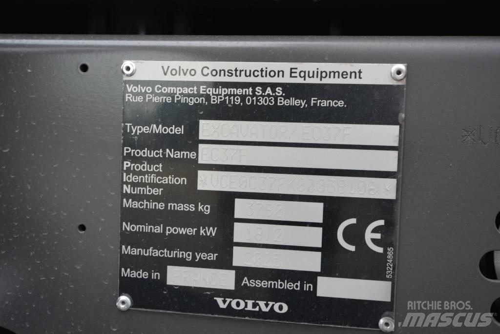 Volvo EC 37 F Aircon Mini ekskavatori < 7 t