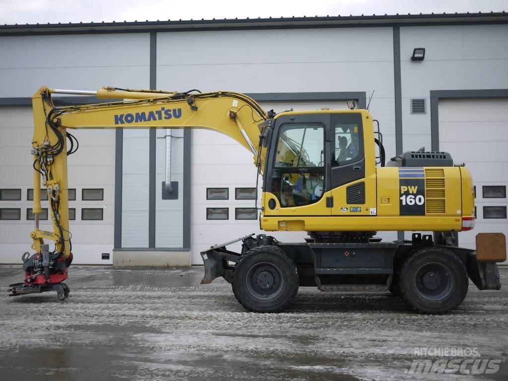 Komatsu PW 160-8 Ekskavatori uz riteņiem