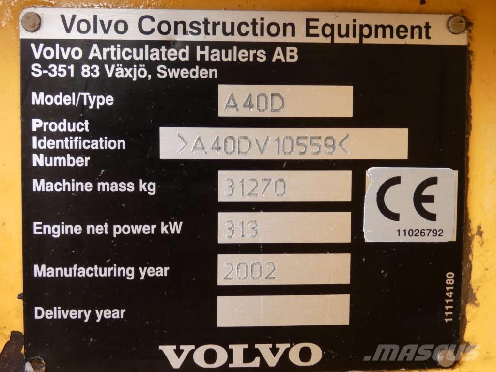 Volvo A 40 D Artikulētie pašizgāzēji