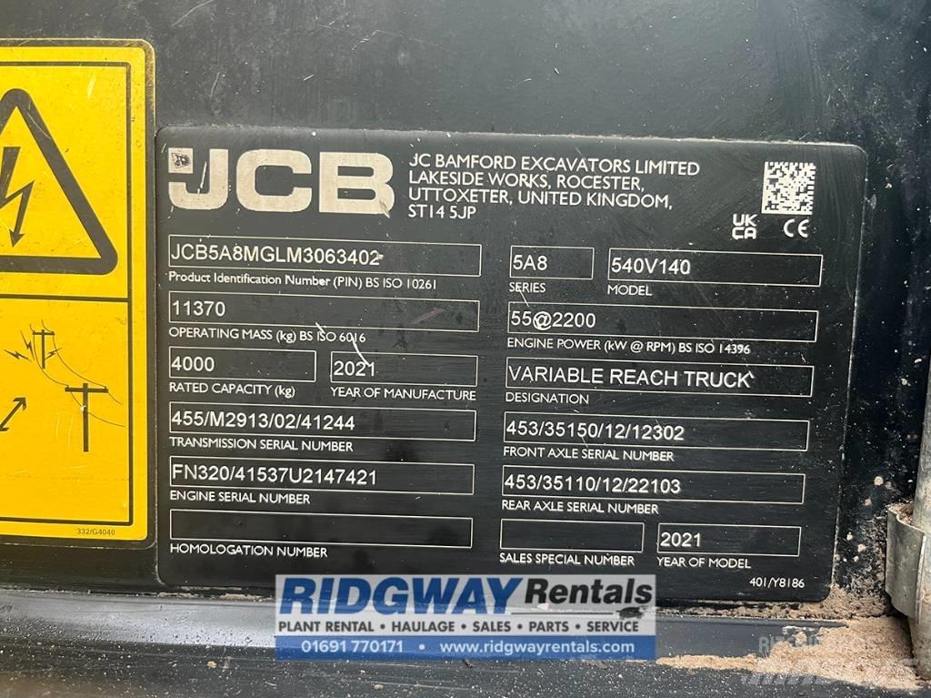 JCB 540-140 Teleskopiskie manipulatori