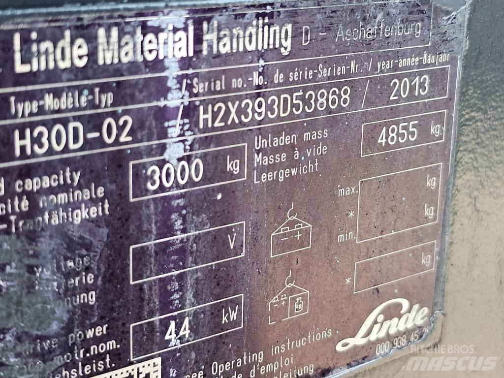 Linde H30D-02 Tehnika ar dīzeļa dzinēju