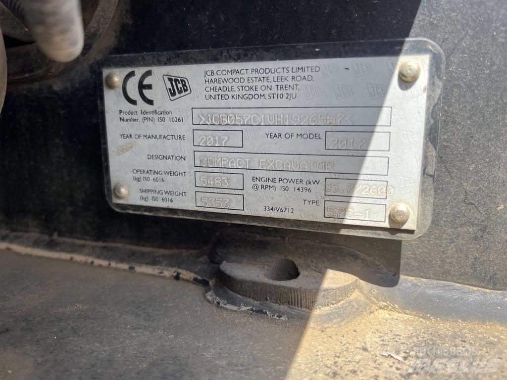 JCB 57C-1 Kāpurķēžu ekskavatori