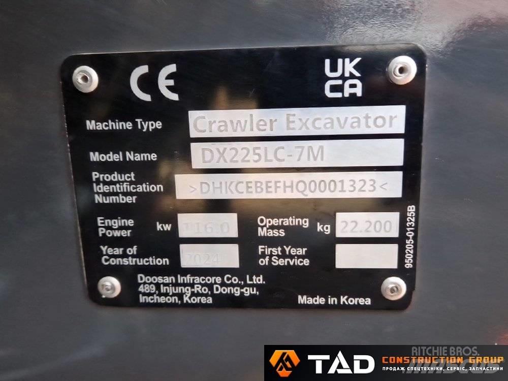 Develon DX 225 LC-7M Kāpurķēžu ekskavatori