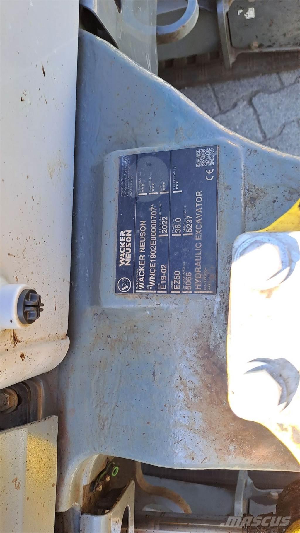 Wacker Neuson EZ50 Kāpurķēžu ekskavatori