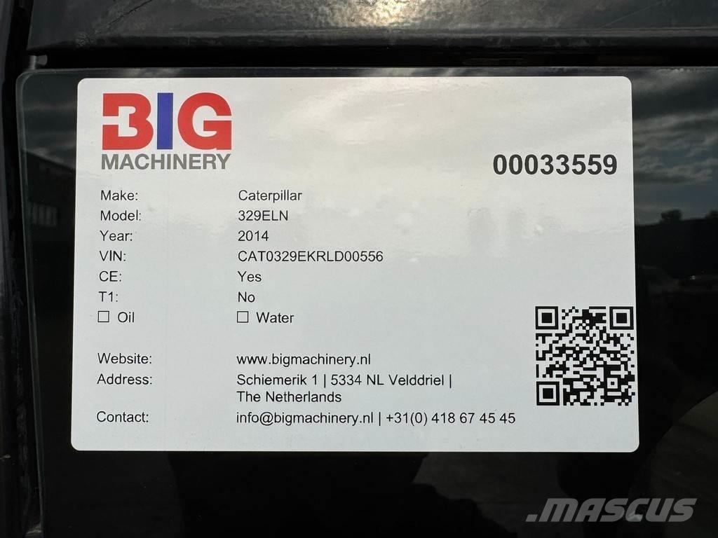 CAT 329ELN Kāpurķēžu ekskavatori