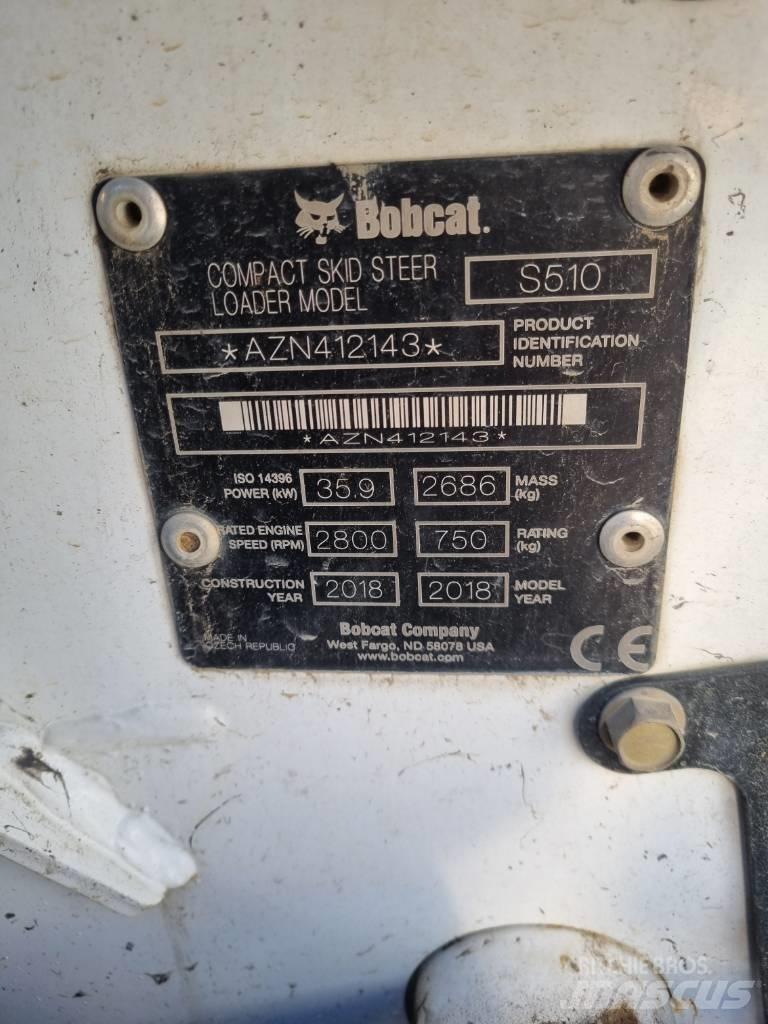 Bobcat S 510 Lietoti riteņu kompaktiekrāvēji