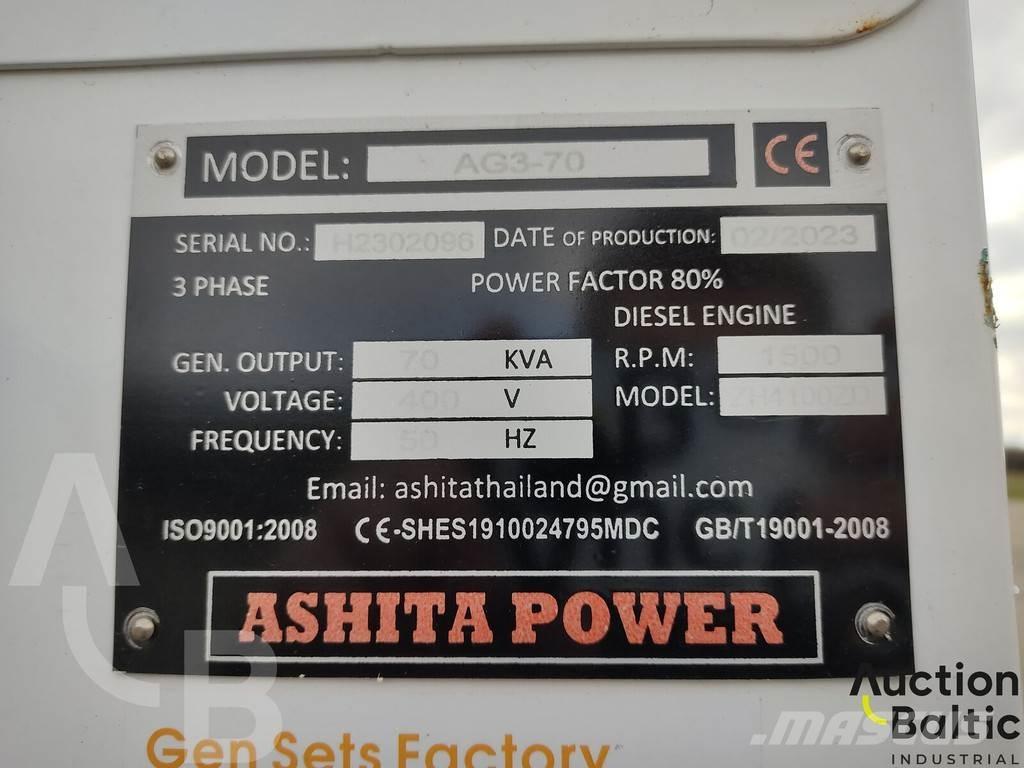 Ashita AG3-70 Dīzeļģeneratori
