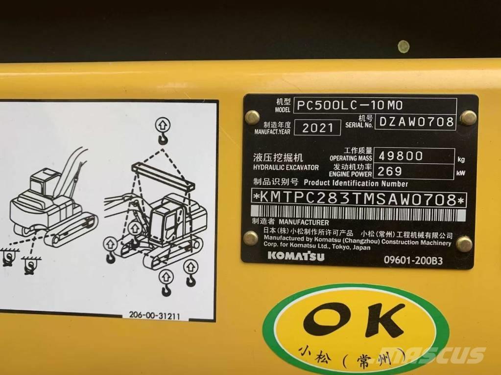 Komatsu PC500LC-10MO Kāpurķēžu ekskavatori