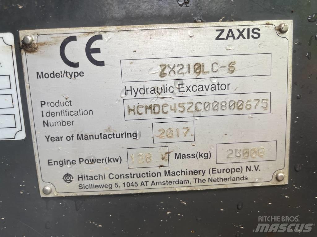 Hitachi ZX 210 LC-6 Kāpurķēžu ekskavatori