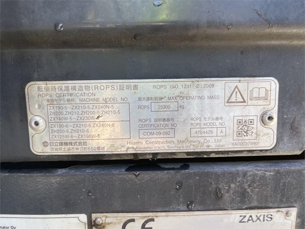 Hitachi ZX 210 LC-6 Kāpurķēžu ekskavatori