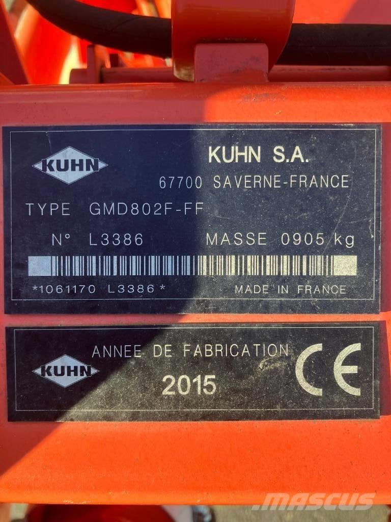 Kuhn GMD 802 F-FF Pļaujmašīnas