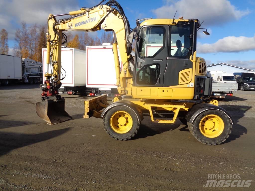 Komatsu PW 98 MR-6 Ekskavatori uz riteņiem