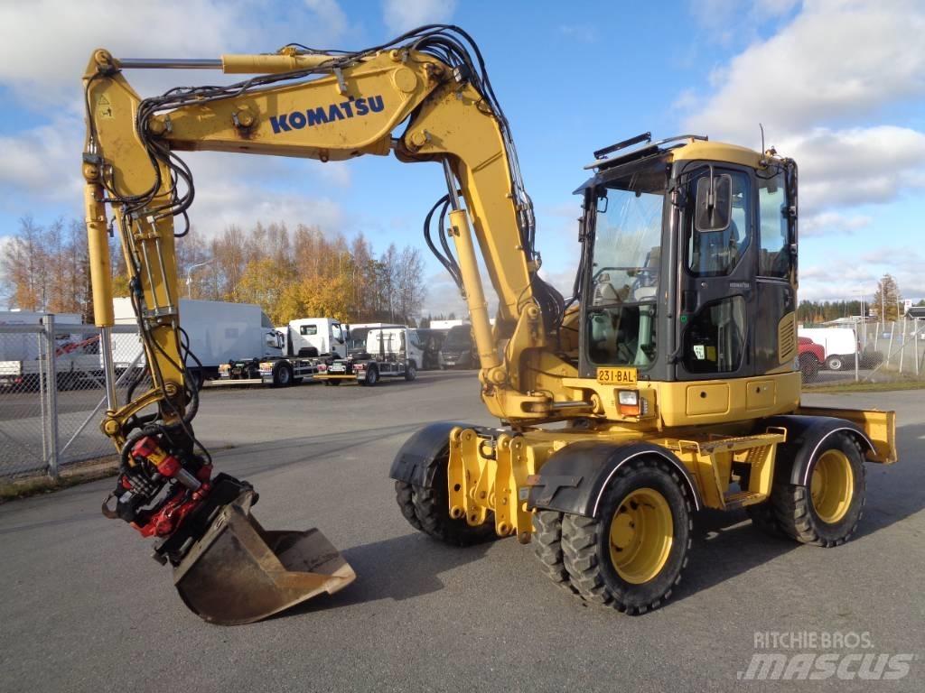 Komatsu PW 98 MR-6 Ekskavatori uz riteņiem