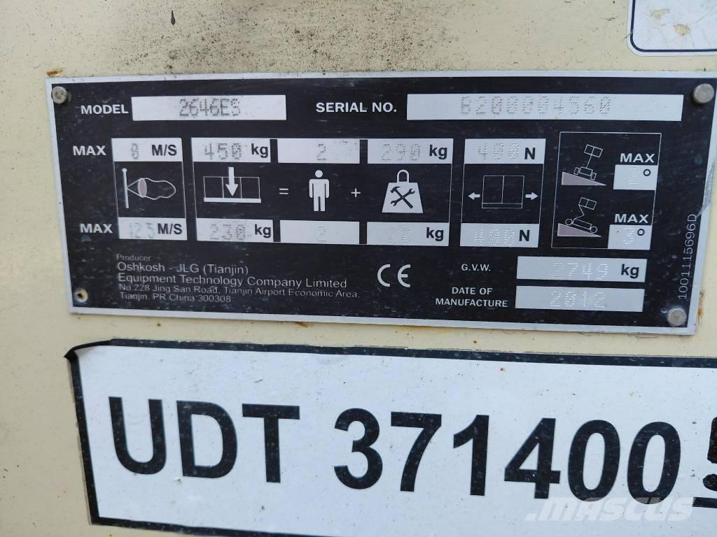 JLG 2646ES Šķerveida pacēlāji