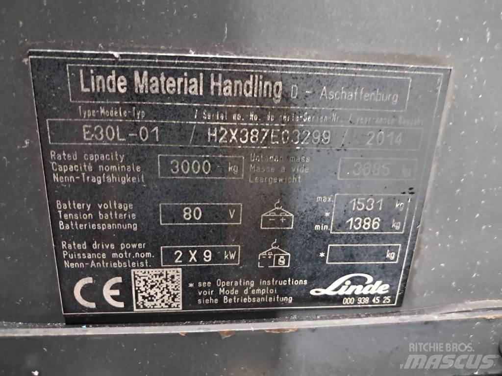 Linde E30L-01 Elektriskie iekrāvēji