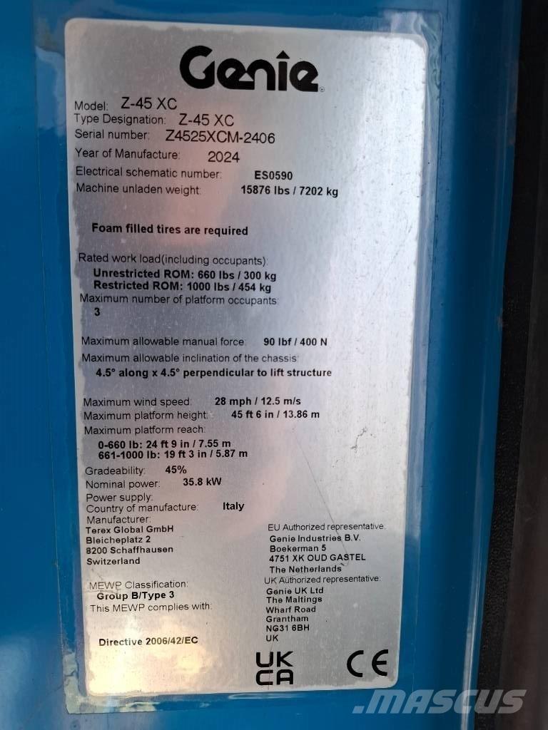Genie Z45XC Strēles pacēlāji