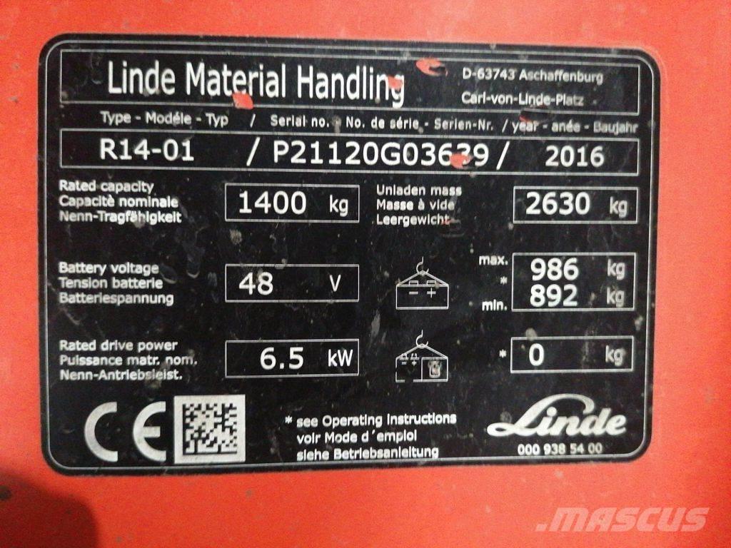 Linde R14-01 Lielaugstuma pārvadātājs