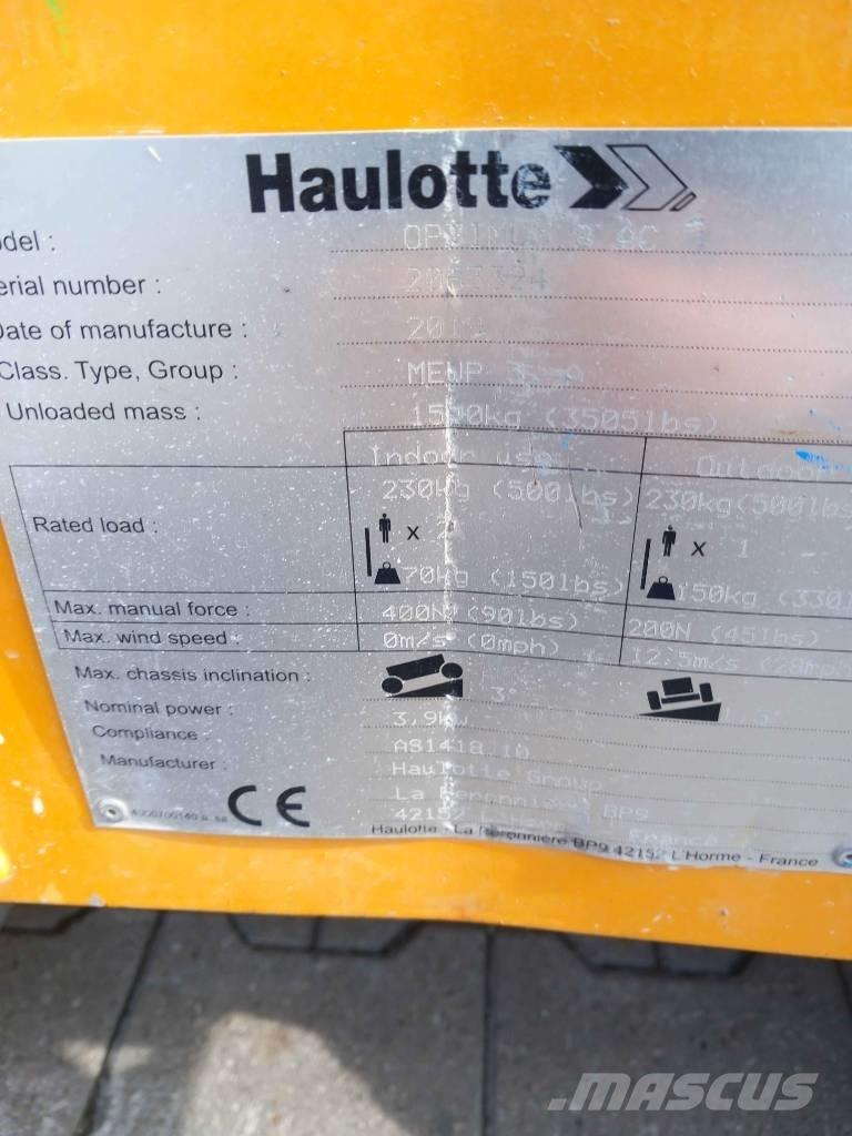 Haulotte Optimum  8 Šķerveida pacēlāji