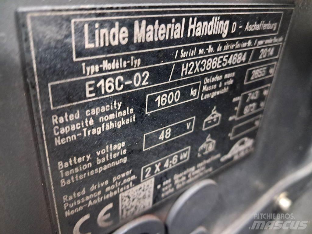 Linde E16C-02 Elektriskie iekrāvēji