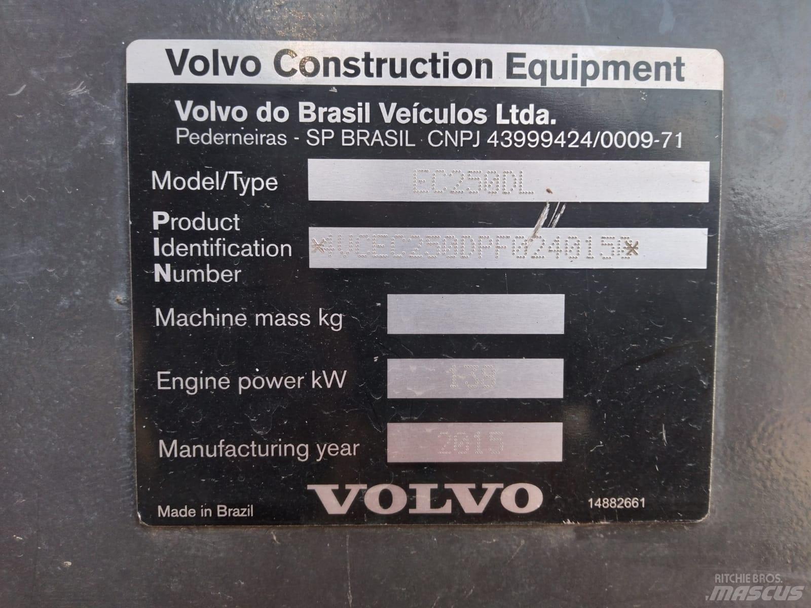 Volvo EC 250 D L Kāpurķēžu ekskavatori