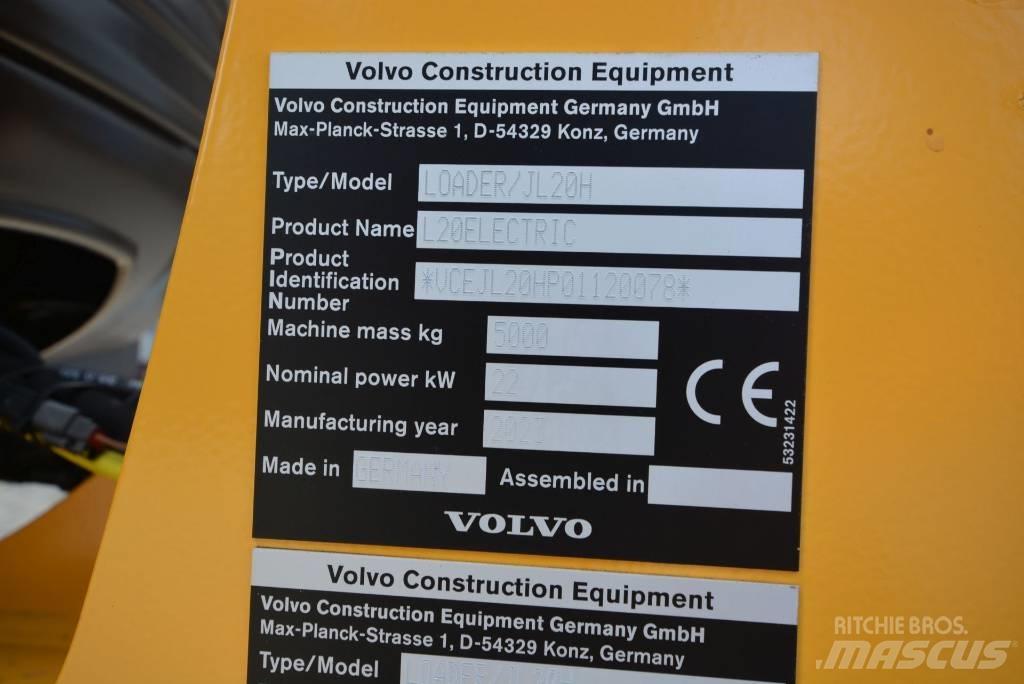 Volvo L 20 electric Iekrāvēji uz riteņiem