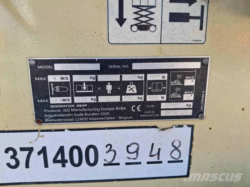 JLG 2646ES Šķerveida pacēlāji