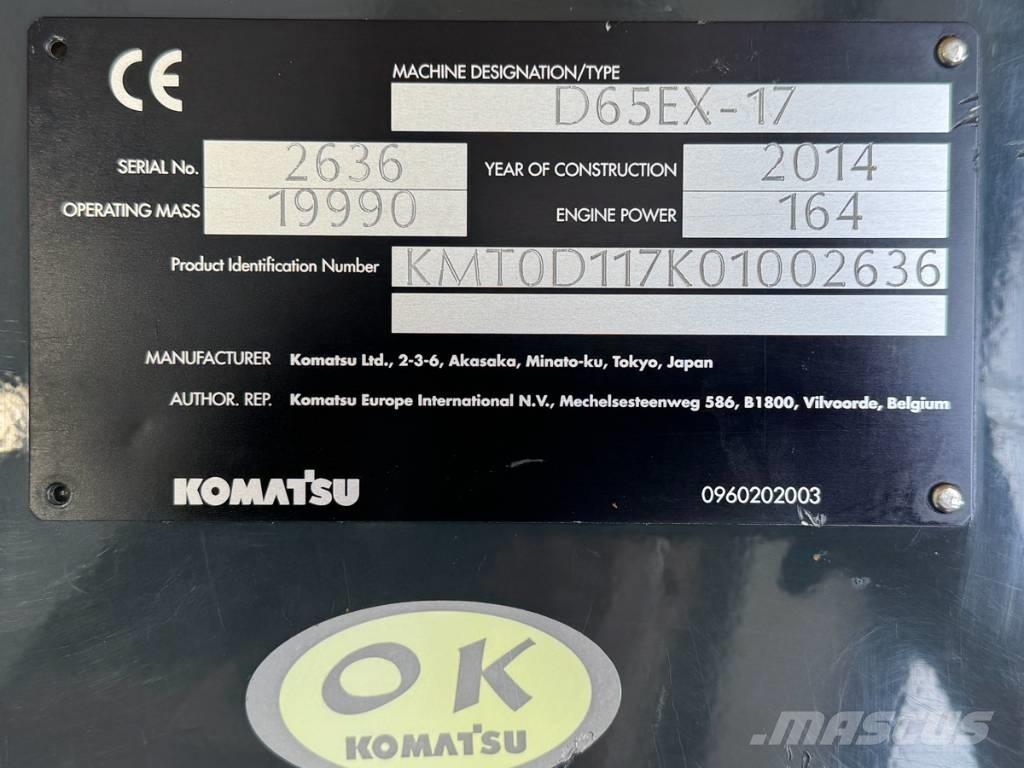 Komatsu D 65 EX-17 Kāpurķēžu buldozeri