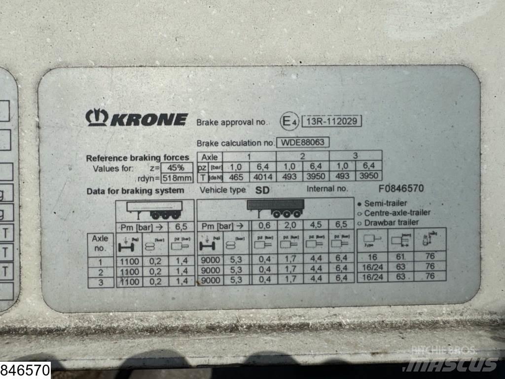 Krone Tautliner Tents puspiekabes