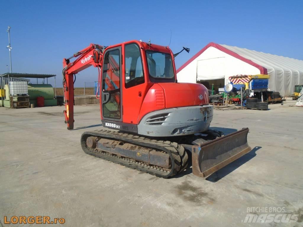 Kubota KX 080-3 Kāpurķēžu ekskavatori