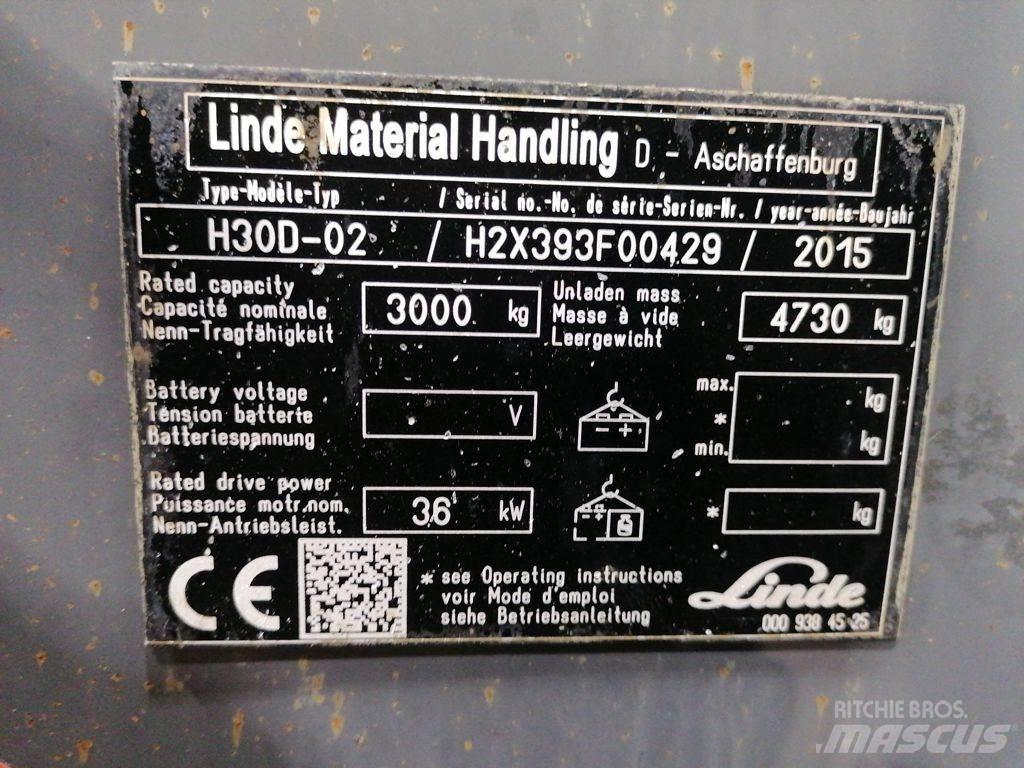 Linde H30D-02 Tehnika ar dīzeļa dzinēju