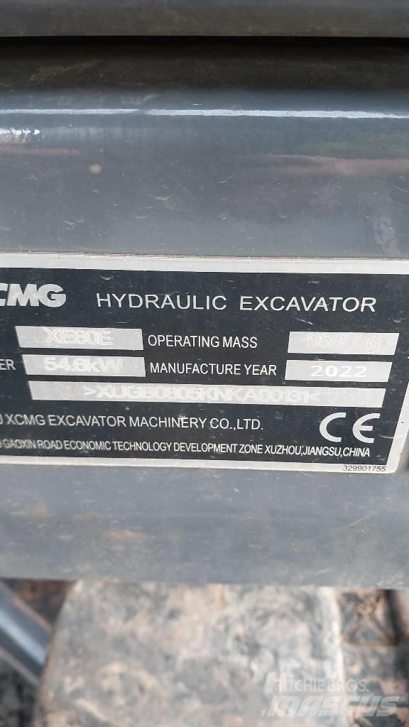 XCMG XE 80 E Vidēja lieluma ekskavatori 7 t - 12 t