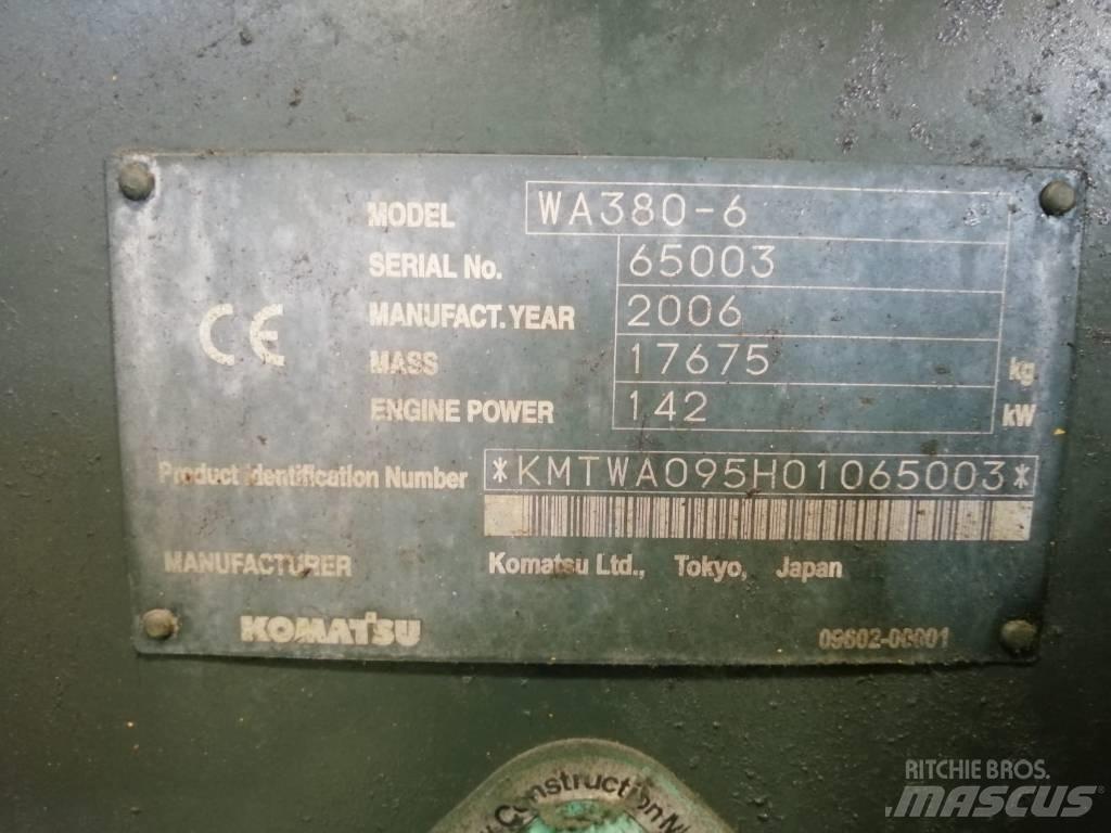 Komatsu WA 380-6 Iekrāvēji uz riteņiem