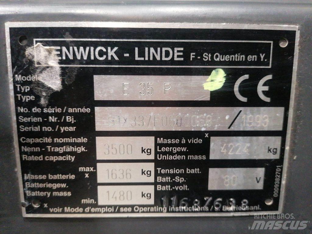 Linde E35P Elektriskie iekrāvēji
