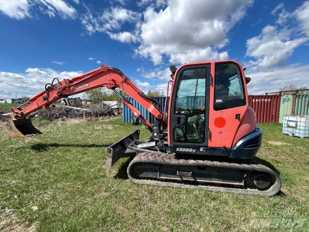 Kubota KX 080-3 Mini ekskavatori < 7 t