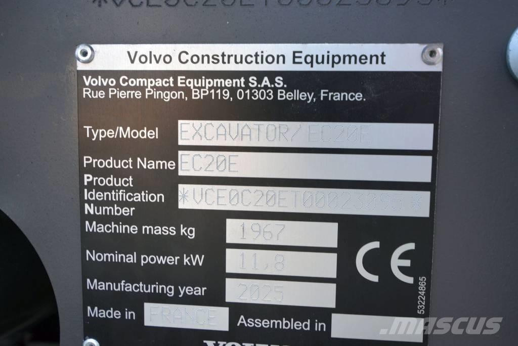 Volvo EC 20 E Mini ekskavatori < 7 t