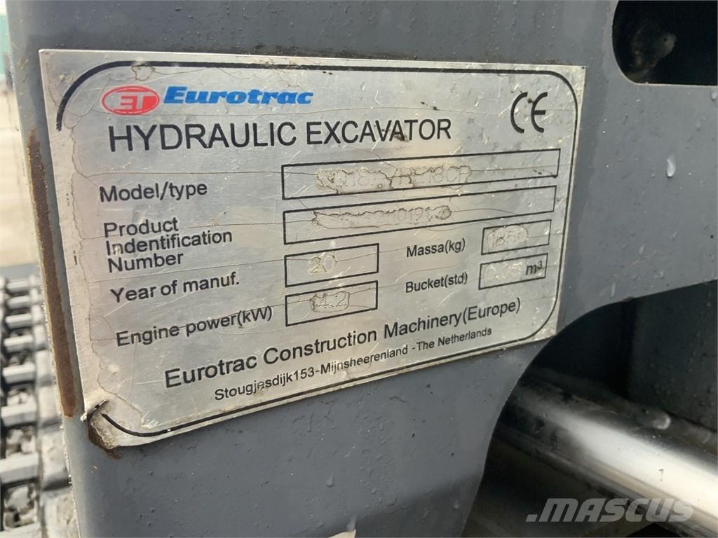Eurotrac HE 18 Mini ekskavatori < 7 t